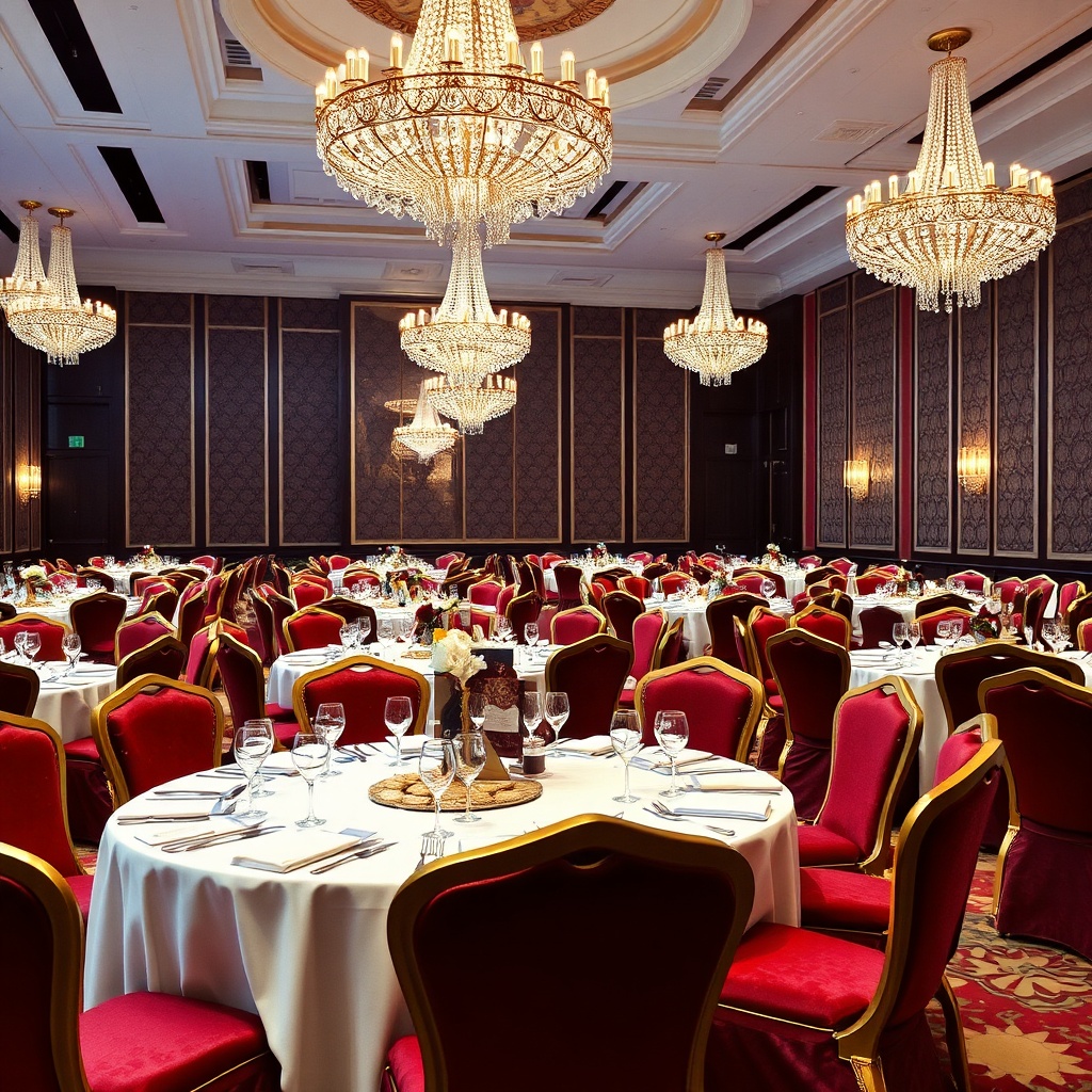 Luxurious velvet banquet chairs for professional galas and formal events in Casablanca, combining elegance and comfort for distinguished guests