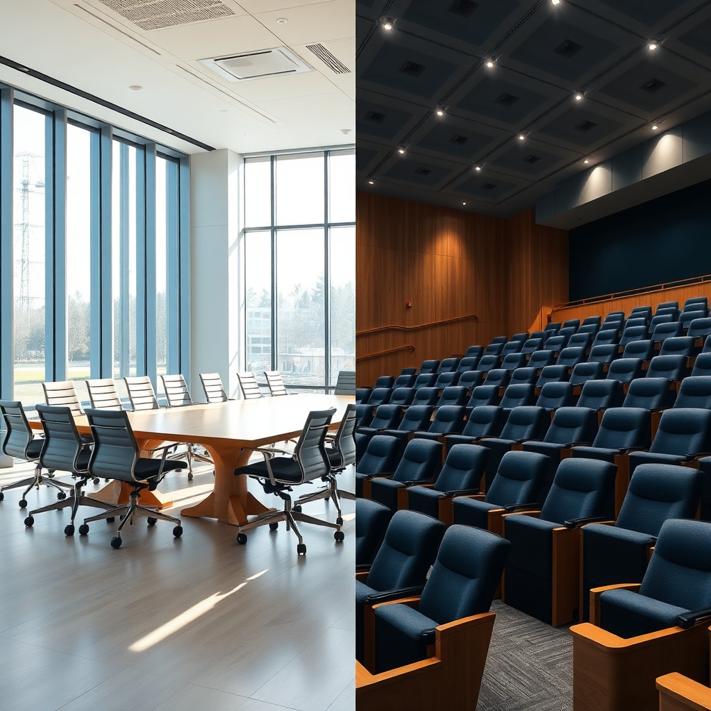 Chaise Conférence Vs Chaise Auditorium : Laquelle Choisir ?